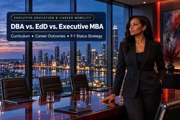 Executive DBA vs. EdD vs. Executive MBA in the USA
